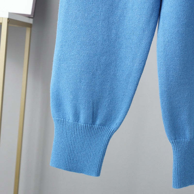 Oversized Two-Piece Knitted Thick Set-Soco Hoodie