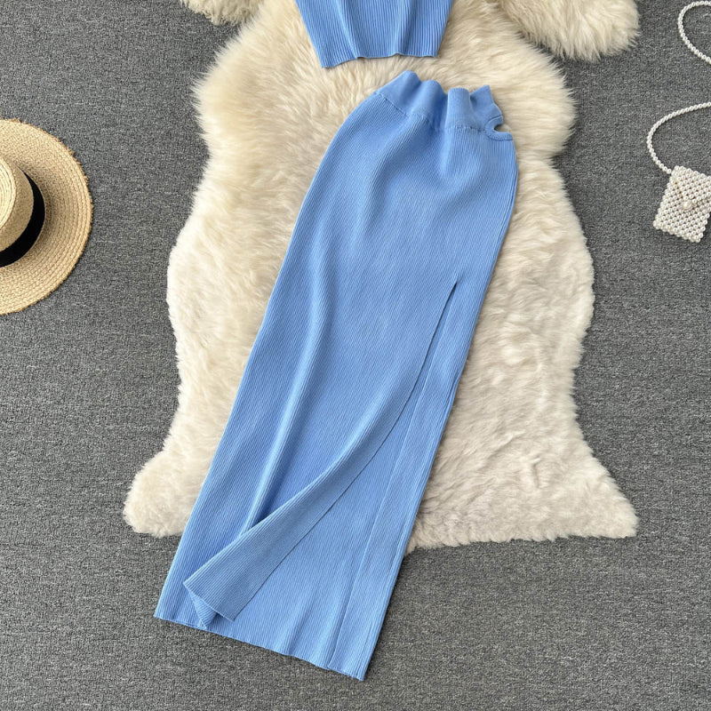 French Retro Knitted Skirts Cap-Soco Hoodie