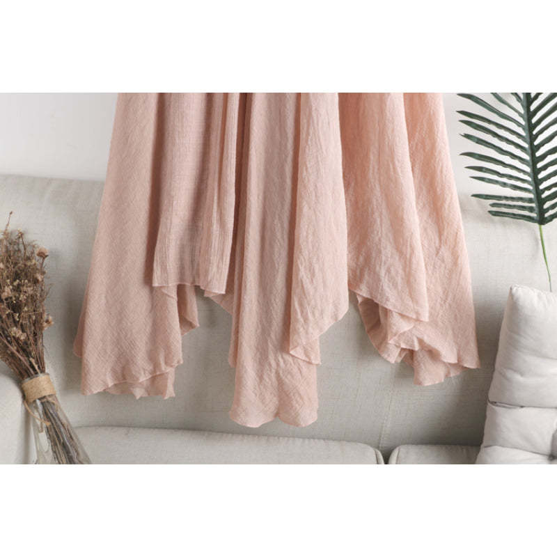 Solid Linen Fishtail Skirt For Women-Soco Hoodie