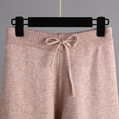 Women's Turtleneck Thickened Knitted Sweater Set-Soco Hoodie