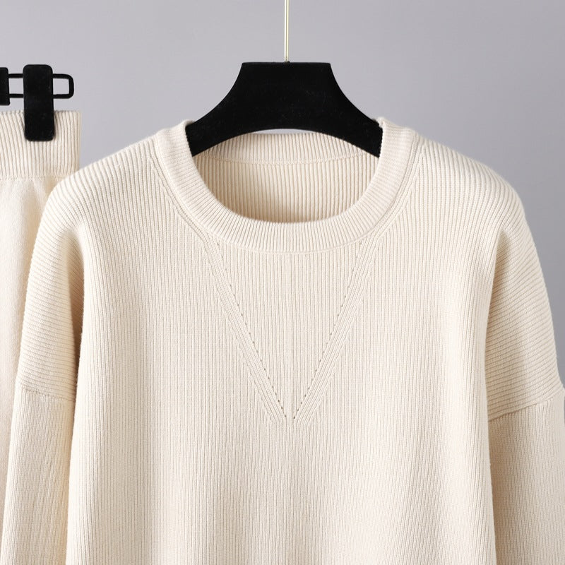 Women Solid Pullover 2 Piece Set-Soco Hoodie