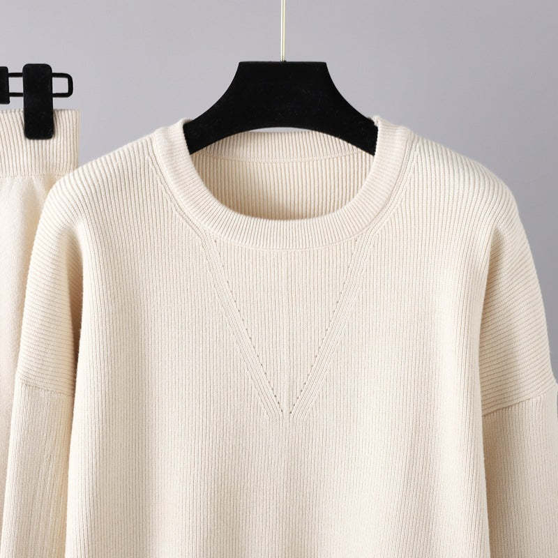 Women Solid Pullover 2 Piece Set-Soco Hoodie