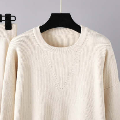 Women Solid Pullover 2 Piece Set-Soco Hoodie