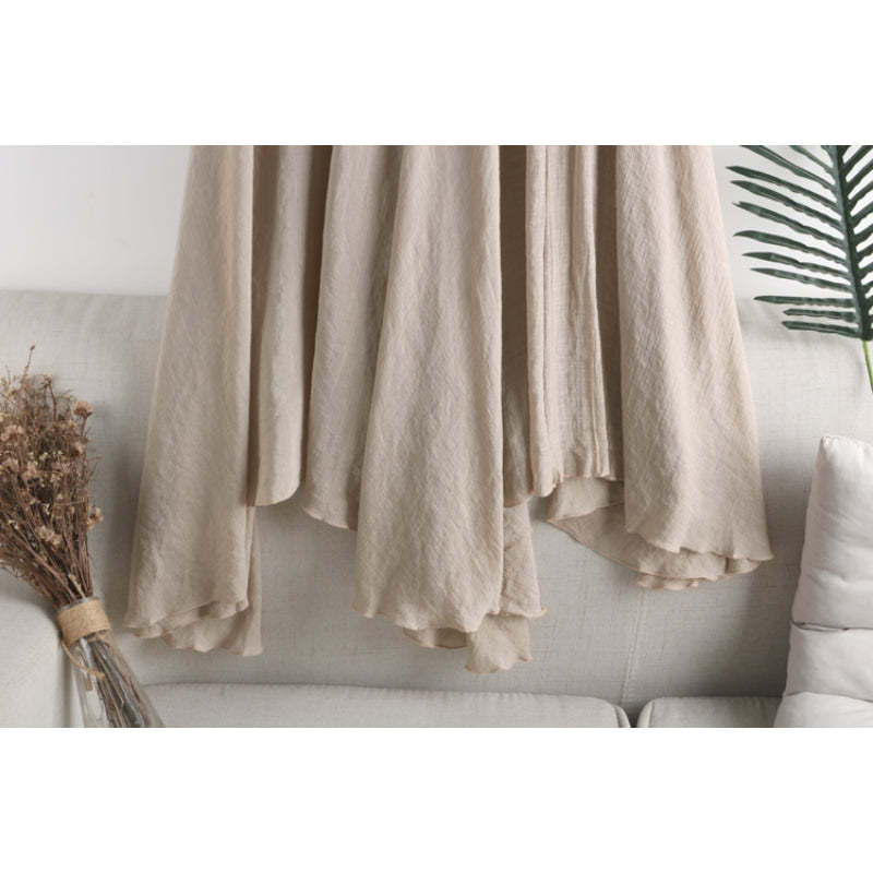 Solid Linen Fishtail Skirt For Women-Soco Hoodie