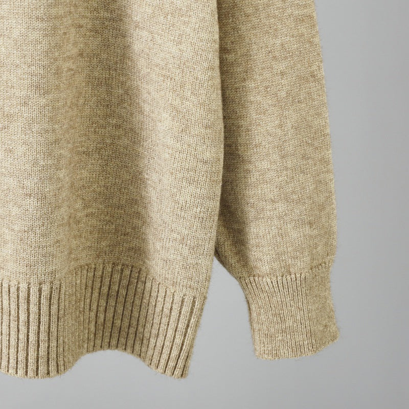 Oversized Two-Piece Knitted Thick Set-Soco Hoodie