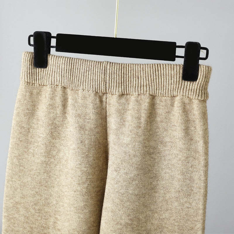 Oversized Two-Piece Knitted Thick Set-Soco Hoodie