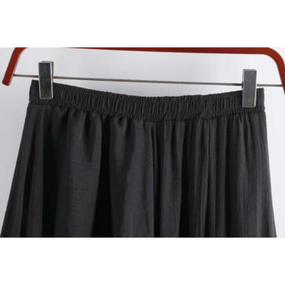 Solid Linen Fishtail Skirt For Women-Soco Hoodie