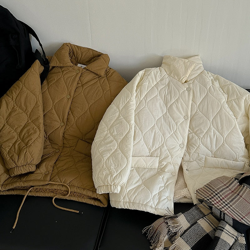 Korean Thick Parkas Warm Down Cotton Jacket-Soco Hoodie