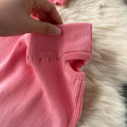 2 Pieces Retro Suspender Knitted Skirt Set-Soco Hoodie