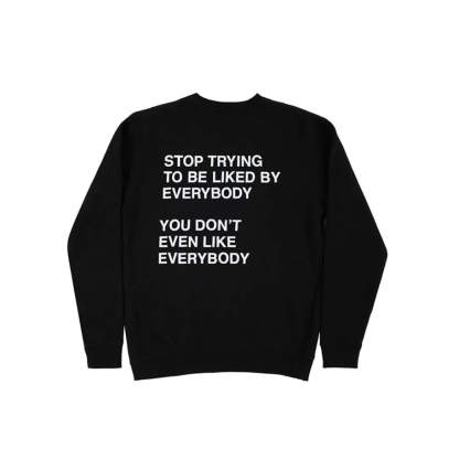 Bold Quote Printed Hoodie Sweatshirt With Comfort And Style