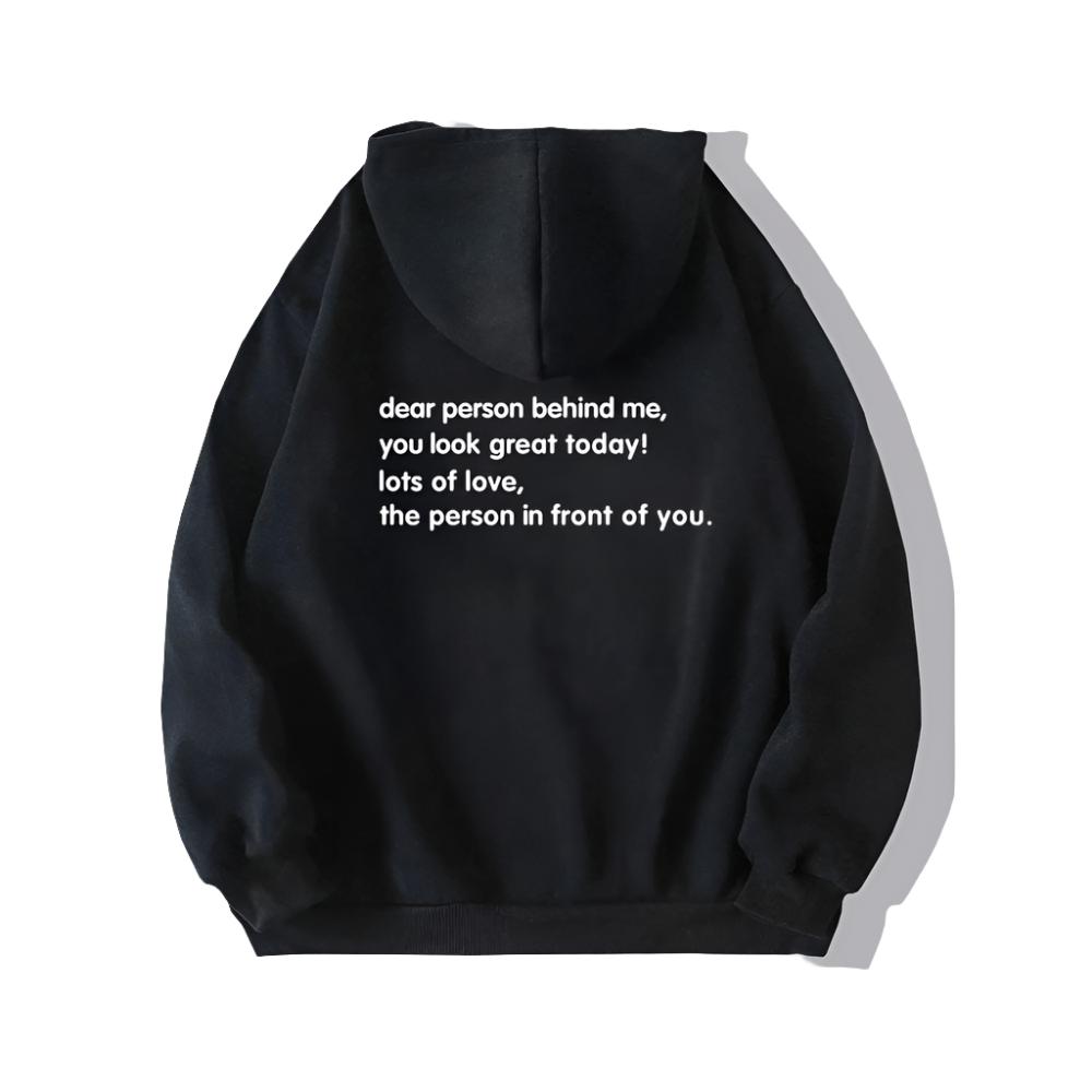 Hope You Smiled Inspirational Kangaroo Pocket Hoodie