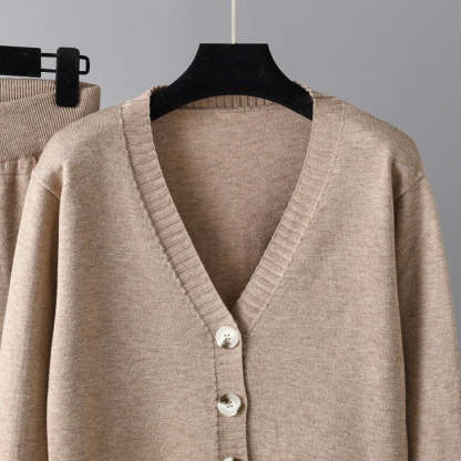 Women 2 Piece Pants Sets Cardigans Tops-Soco Hoodie