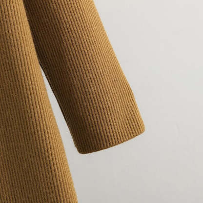 One-Piece Velvet Long Knit Sweater Dress For Women-Soco Hoodie