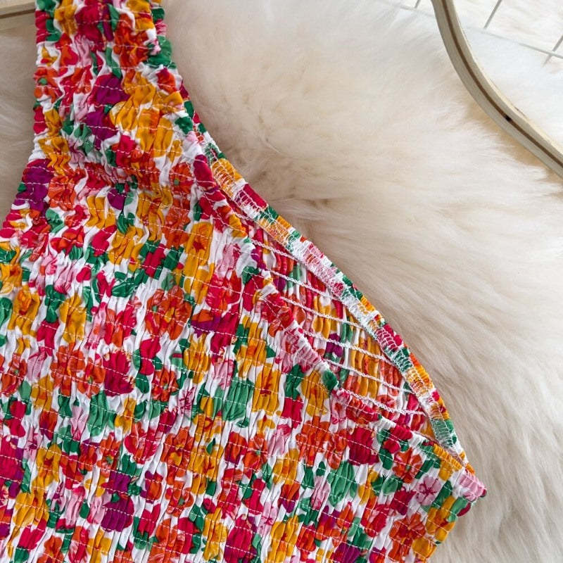 Bohemian Floral Printed Long Dress For Women-Soco Hoodie