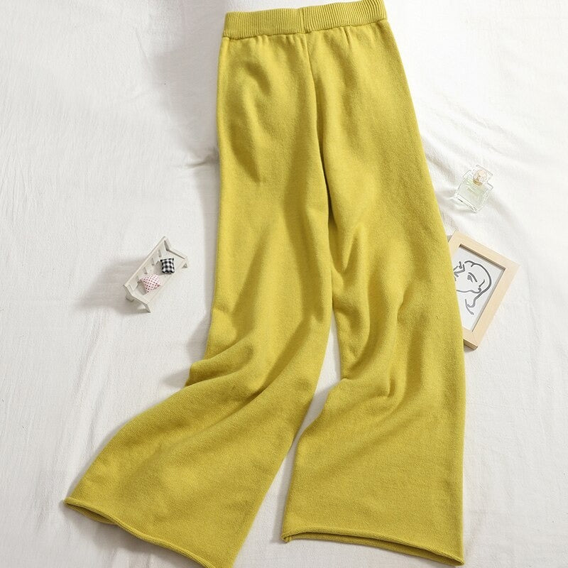 Oversize Loose Drop Sleeve Cashmere Sweater Tracksuits-Soco Hoodie