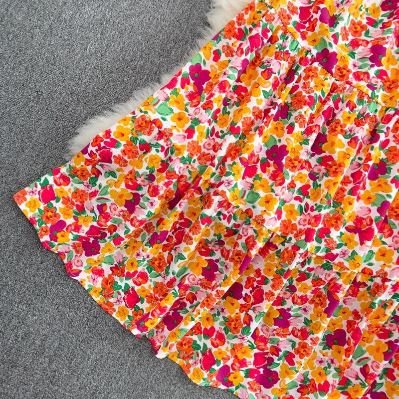 Bohemian Floral Printed Long Dress For Women-Soco Hoodie