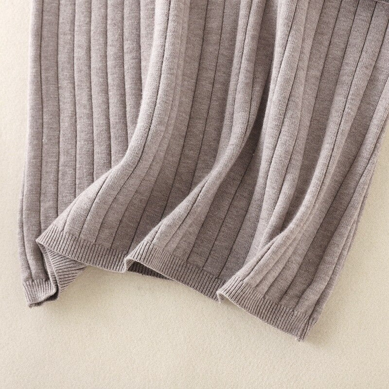 Slim Midi Mock Neck Sweater Dress For Women-Soco Hoodie