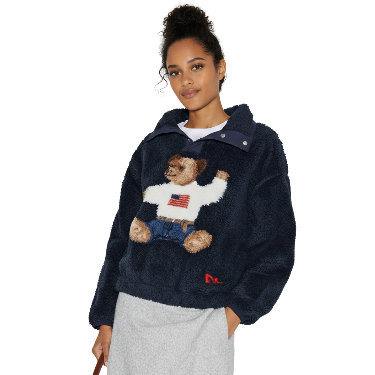 Teddy Bear Fleece Jacket for Women