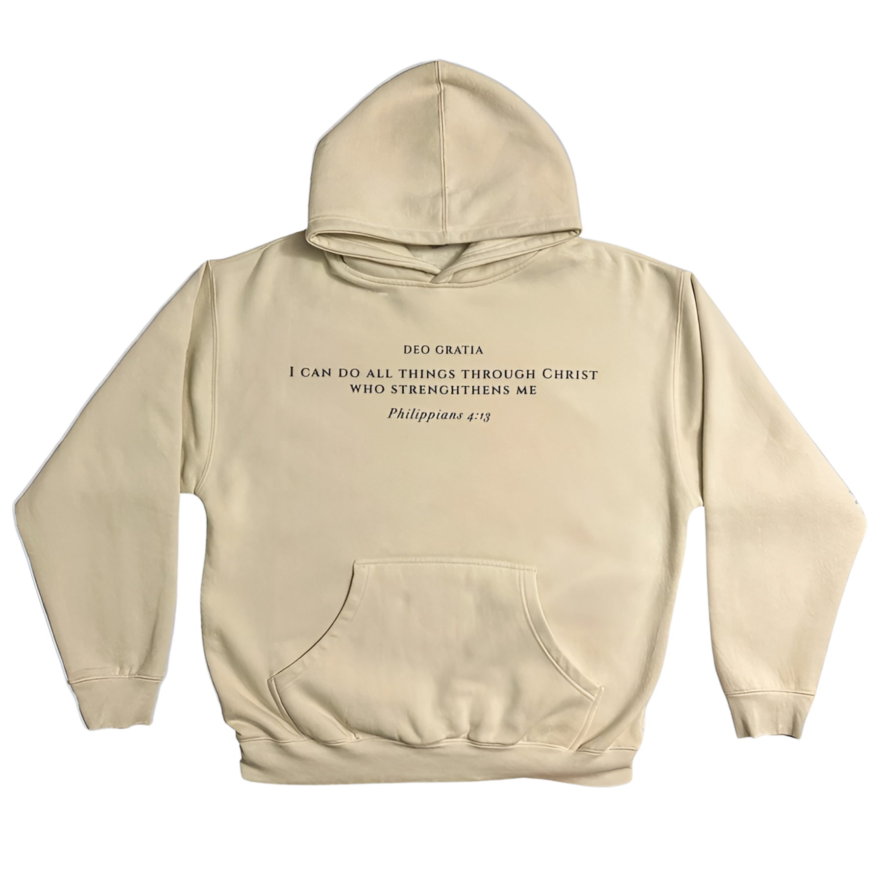 Inspirational Hoodie With Scripture And Back Artwork