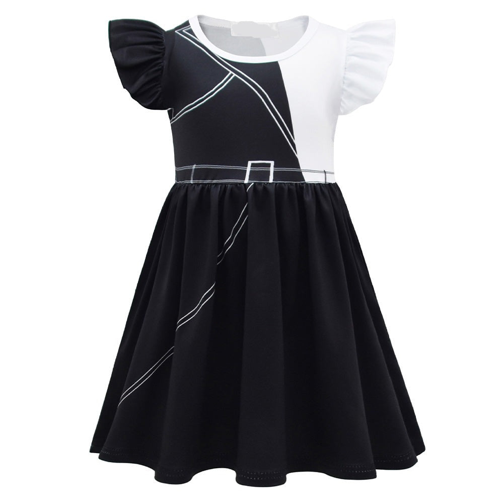 Kid Cruella Cosplay Dress-Soco Hoodie