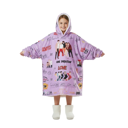 One Direction Printed Oversized Hoodie Blanket