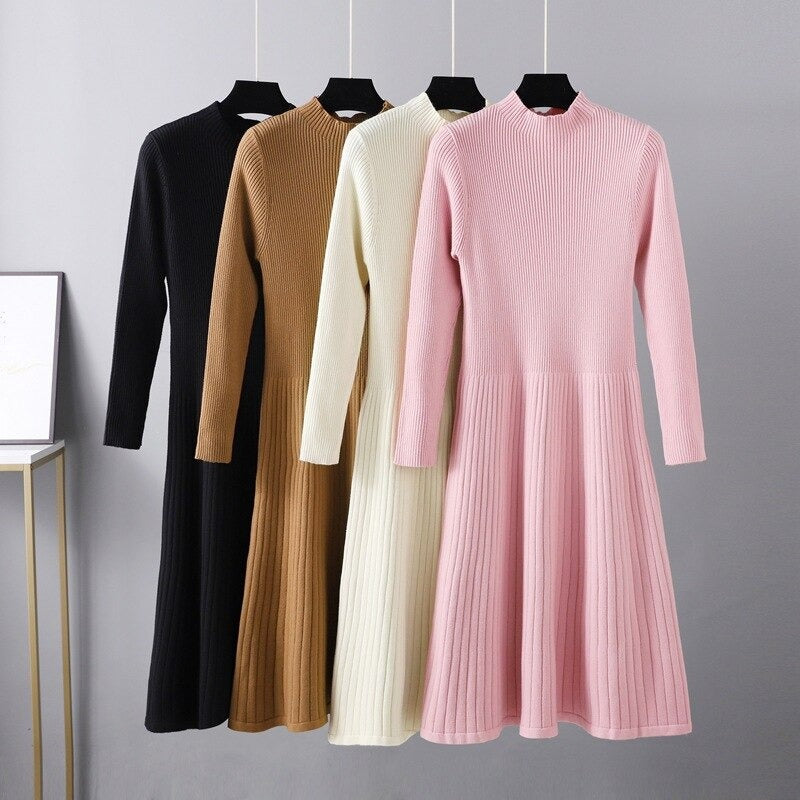 Long Knit Maxi Sweater Dress For Women-Soco Hoodie