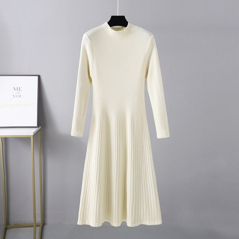 Long Knit Maxi Sweater Dress For Women-Soco Hoodie