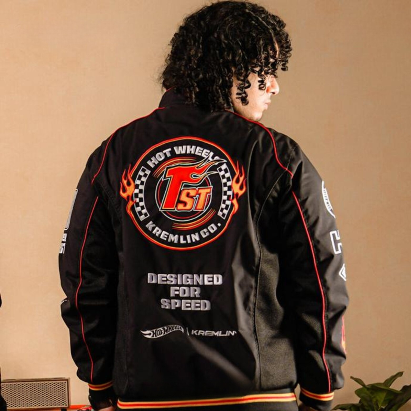 Hot Wheels x KRMLN Embroidered Sukajan Bomber Racing Jacket