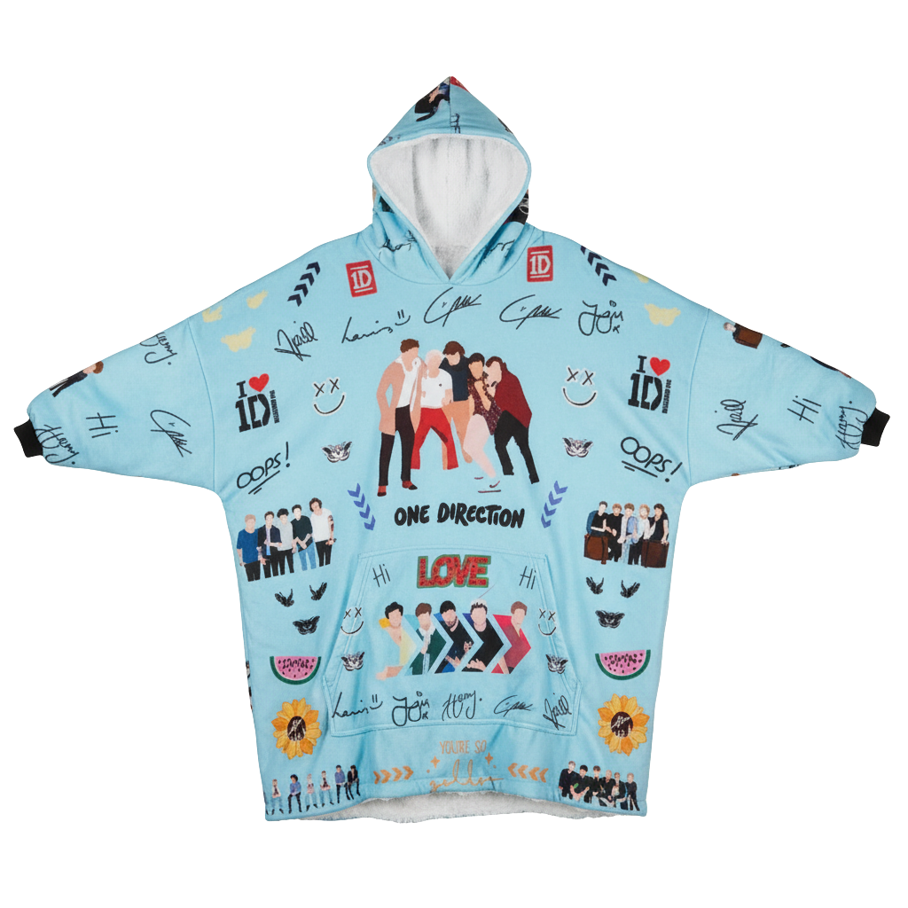 One Direction Printed Oversized Hoodie Blanket