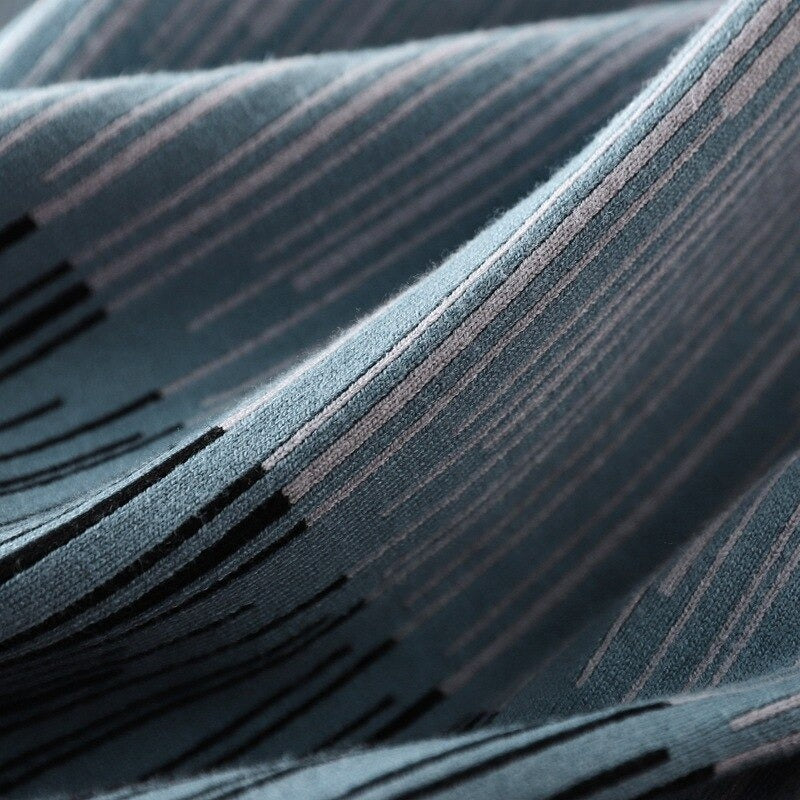 Vintage Knitted Striped Long Sweater Dress For Women-Soco Hoodie