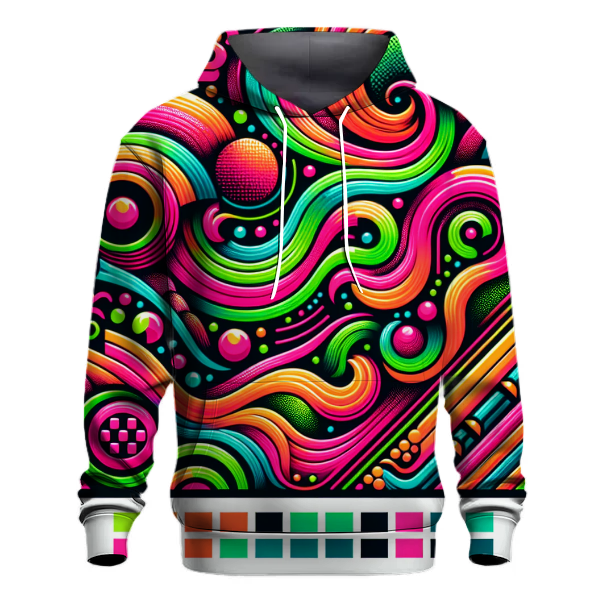 Funky Wave Patterns Hoodie