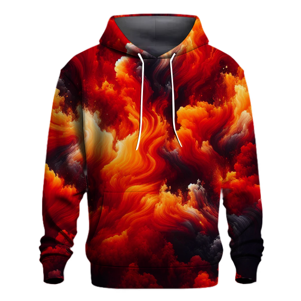 Crimson Ember Blaze Hoodie