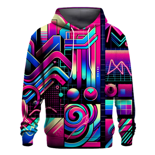 Bright Neon Synthwave Hoodie