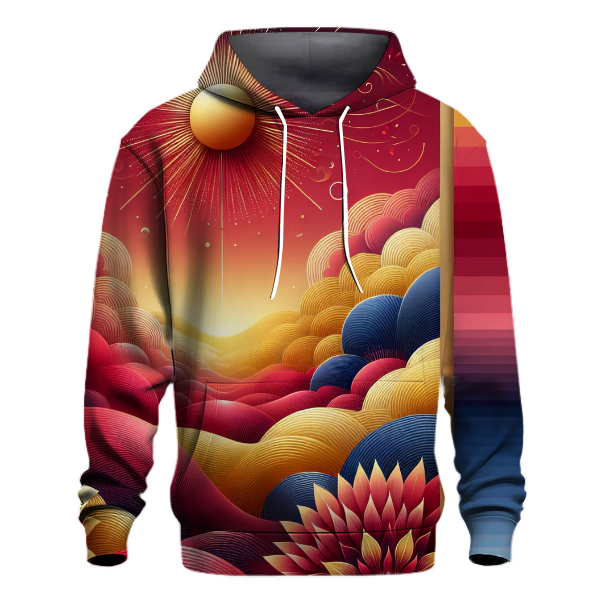 Fiery Dawn Gradient Hoodie