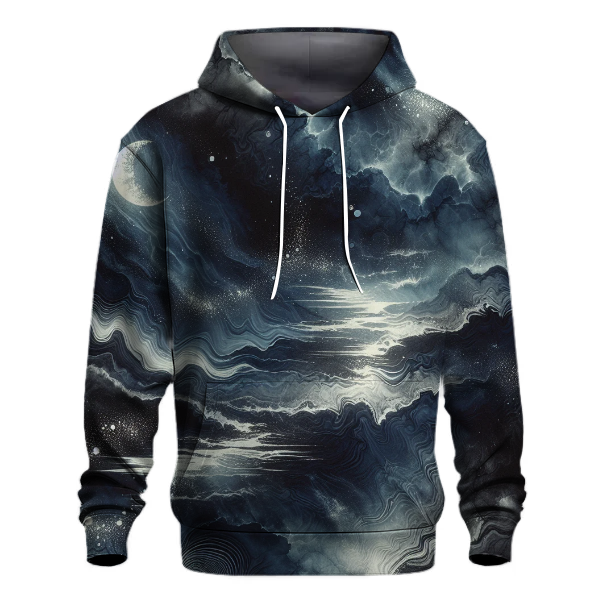 Midnight Moonlight Tie-Dye Hoodie