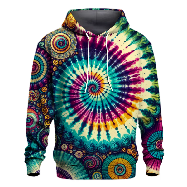 Radiant Tie-Dye Spiral Hoodie