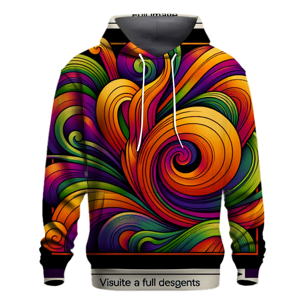 Bold Abstract Vortex Hoodie