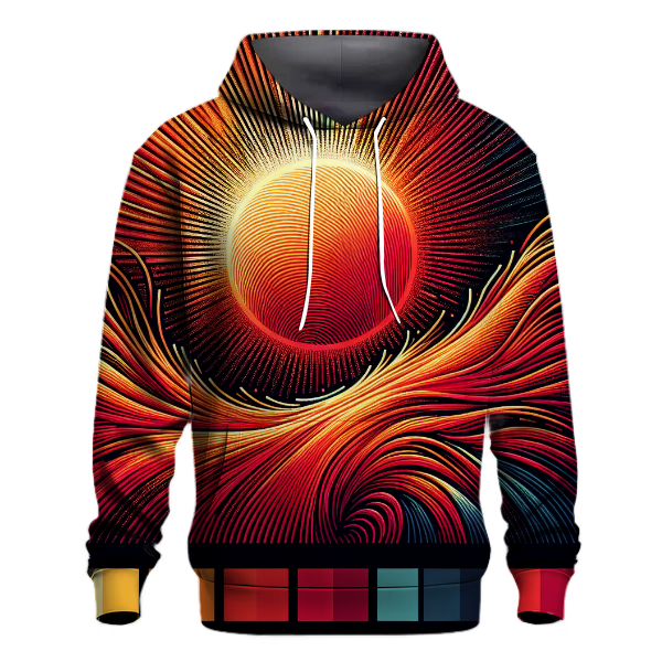 Crimson Dawn Fade Hoodie