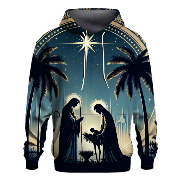 Nativity Scene Silhouette Hoodie