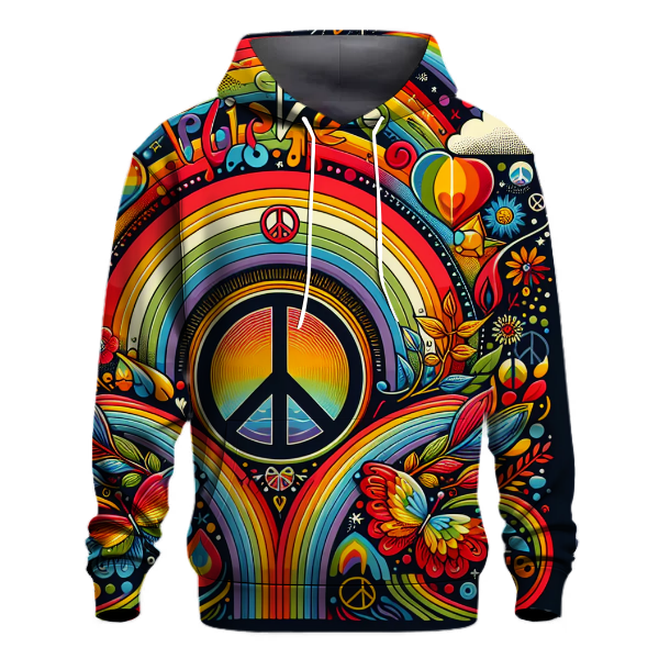 Hippie Spirit Rainbow Hoodie