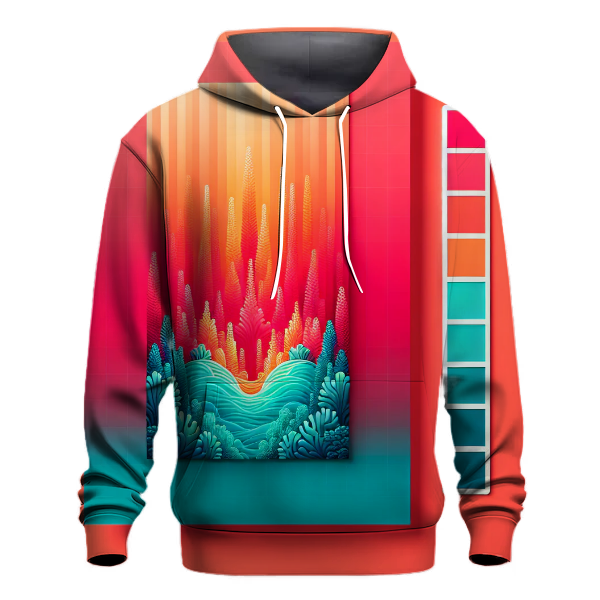 Glimmering Coral Reef Hoodie