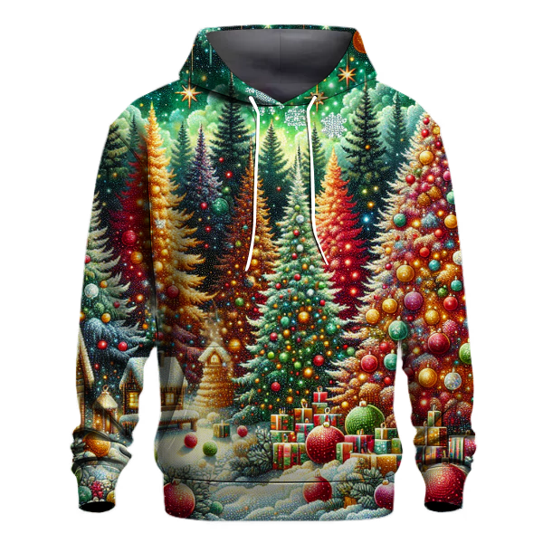 Joyful Christmas Trees Hoodie
