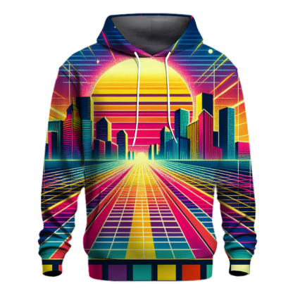 Neon Retro Wave Hoodie