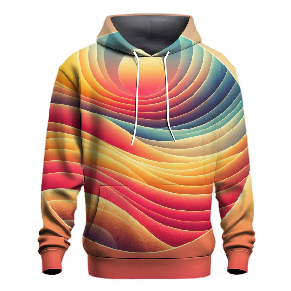 Sandy Beach Sunset Gradient Hoodie
