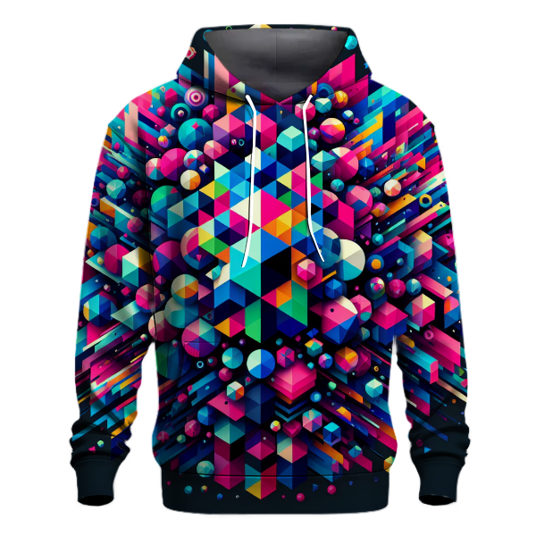 Geometric Spectrum Burst Hoodie