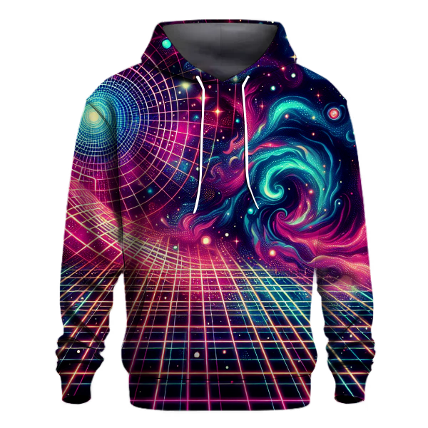 Futuristic Grid Escape Hoodie