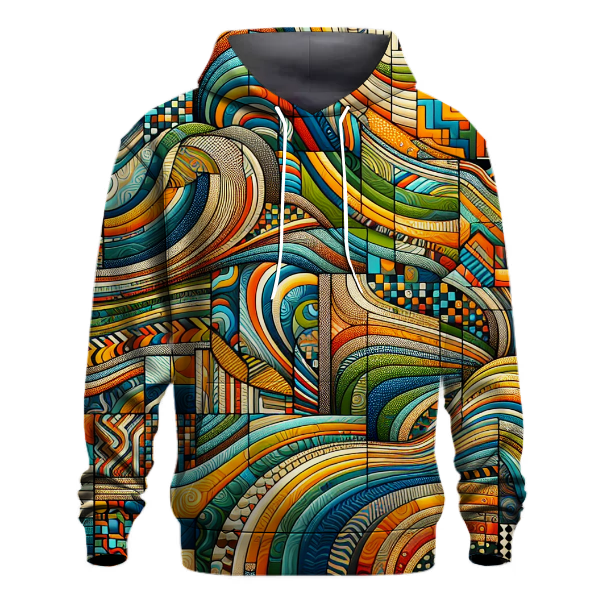 Radical 70s Patterns Hoodie