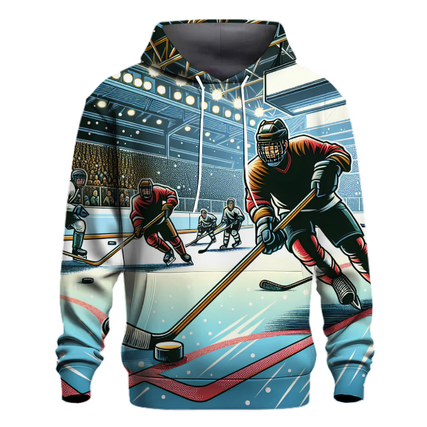 Ice Hockey Fire Hoodie