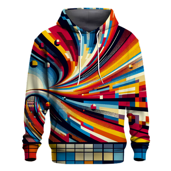 Retro Digital Pixels Hoodie