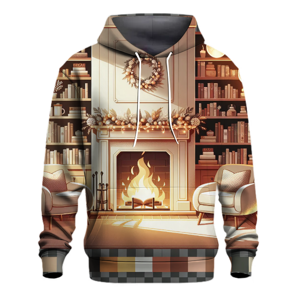Cozy Fireplace Retreat Hoodie